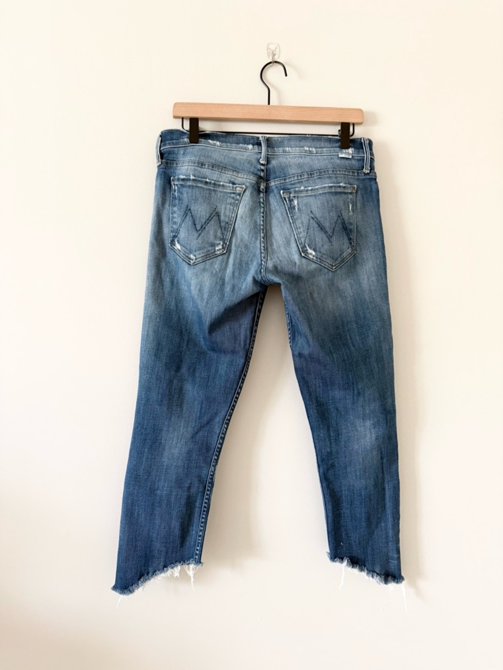 Mother The Drop Out Raw Hem Straight Jeans in Tequila Truth Size 28 - Picture 3 of 8